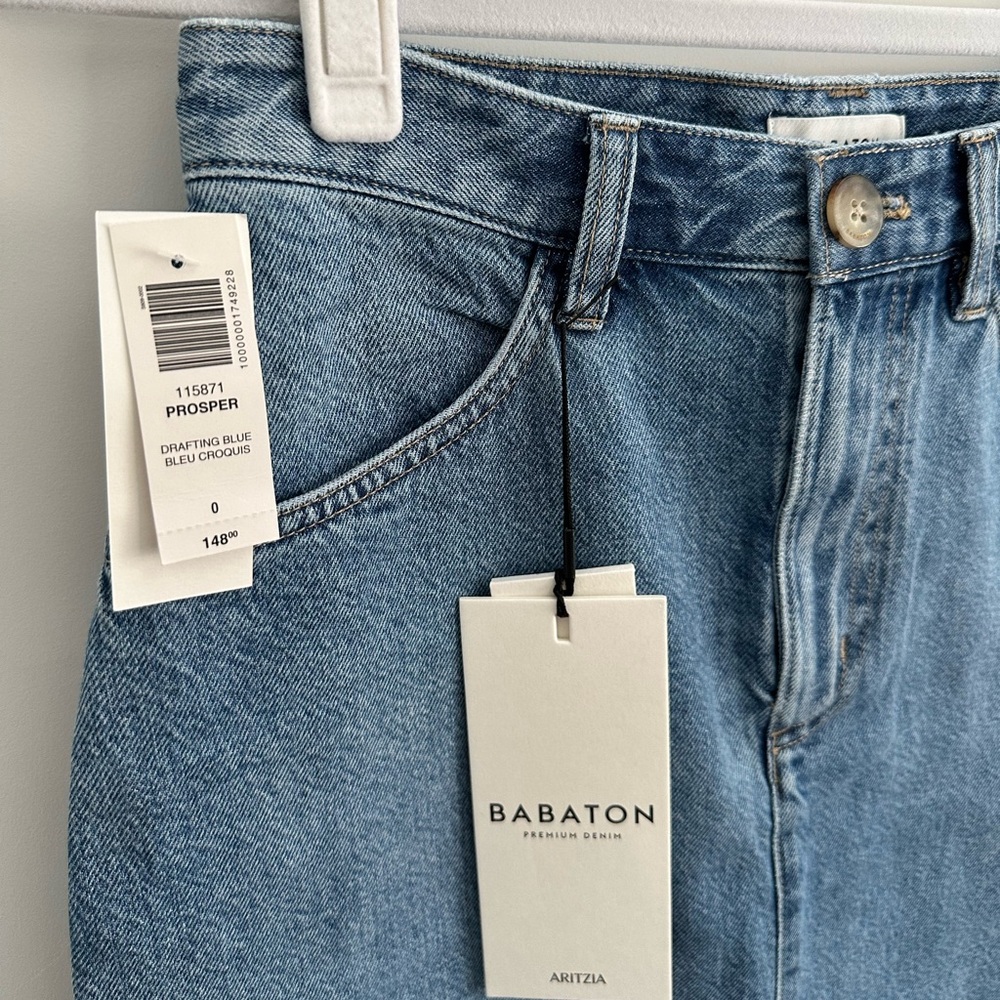 NWT - Babaton Prosper Jean Skirt - Picture 8 of 8